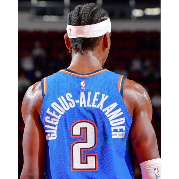 Shai Gilgeous-Alexander-(MVP!)-(Nike)-(Thunder)-(Blue)-(Jersey)-(Used)-(XL)-$90 - Picture 6 of 12